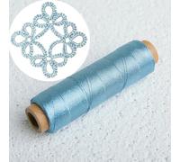 DHGLX 200m Colorful Shiny Metal Thread Cross Stitch Sewing Woven Embroidery Crochet Bead String for DIY Handmade Craft Knitting Yarn