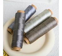 DHGLX 200m Colorful Shiny Metal Thread Cross Stitch Sewing Woven Embroidery Crochet Bead String for DIY Handmade Craft Knitting Yarn