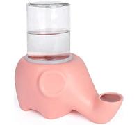 DHGTEP Cat Drinking Water Fountain Ceramic Pet Mate Water Dispensers Fountain Cat Bowl Elephant Shape Anti-flip Cats Kittens Dogs (Color : Pink)