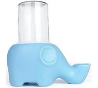 DHGTEP Cat Drinking Water Fountain Ceramic Pet Mate Water Dispensers Fountain Cat Bowl Elephant Shape Anti-flip Cats Kittens Dogs (Color : Blue)