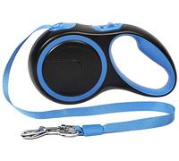 DHGTEP Dog Lead Extendable, 3m/5m/8m No-Tangle Retractable Dog Lead, Heavy Duty Dogs Extendable Leads Strong Nylon Tape for Medium,Large,extra Large Dogs (Color : Blue, Size : 3m)