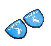 DHGVOS 2Pcs Car Emblem Badge Decal for Volvo XC90 XC70 XC60 V40 V50 V60 V90 S40 S60 S80 S90, Car Styling Sign Sticker Car Exterior Decoration Accessories Emblem Sticker Self-Adhesive,A Blue