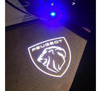 DHGVOS Car Door Welcome Light for Peugeot RCZ 2010, Car Door Projector Lights Entry Lighting Puddle Waterproof Accessories HD Sill Welcome Lights,B four-A