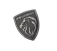 DHGVOS Car Emblem Badge Decal for Peugeot 206 208 301 307 308 408 508 2008 3008 4007 4008 5008, Car Styling Sign Sticker Car Exterior Decoration Accessories Emblem Sticker Self-Adhesive,A Black