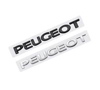 DHGVOS Car Emblem Badge Decal for Peugeot 307 206 308 3008 208 2008 508 301 4008, Car Styling Sign Sticker Car Exterior Decoration Accessories Emblem Sticker Self-Adhesive,13.5x1.35cm-Black
