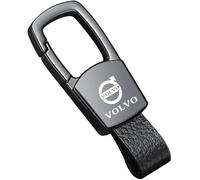 DHGVOS Car Keychain, for EX30 EX90 S40 S60 S80 S90 Keyring Hanging Ornament Car Accessories Fob Replacement Fashion Ring Keychain Men and Women Family Present,A Grey