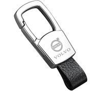 DHGVOS Car Keychain, for EX30 EX90 S40 S60 S80 S90 Keyring Hanging Ornament Car Accessories Fob Replacement Fashion Ring Keychain Men and Women Family Present,B Silver