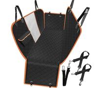 DHGVOS Car Rear Pet Mat for MINI Cabrio R52 R57 F57 / Roadster R59 R60 F60 R61, Car Hammock Scratch Proof Nonslip Back Seat Protector Car Seat Cover Pet Cover,A Network port black orange