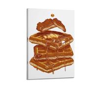 DHHMTPIYS American Fried Chicken Waffle Abundant Presentation Decorative Painting Canvas Wall Posters And Modern Family Bedroom Decor 16x24inch(40x60cm)
