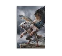 DHHMTPIYS Animal Hyper - Realistic Style Griffin Artwork Decorative Painting Canvas Wall Posters And Modern Family Bedroom Decor 20x30inch(50x75cm)
