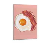 DHHMTPIYS Watercolor Drawn British Bacon And Egg Decorative Painting Canvas Wall Posters And Modern Family Bedroom Decor 16x24inch(40x60cm)