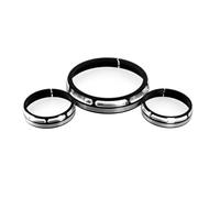 DHHpcHBxz 7 Inch Burst Headlamp Trim Ring 4.5 Inch Auxiliary Headlight Cover Compatible With Touring Street Electra 96 18(One set Lamps)