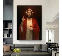 DHHXY Extra large God Jesus Christian Jesus Aesthetic Wall Art Canvas Painting Prints Pictures Living Room Home Decor(40x60cm/Unframed)