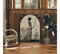 DHHXY Vintage Divine Artemis Wall Art Print Poster Greek Goddess of Hunting Canvas Painting Living Room Home Decor Art Poster(40x60cm/Gallery Wrap)