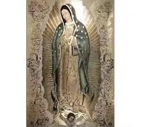 DHHXY Virgin of Guadalupe Poster Catholic Art Lady of Guadalupe Wall Art Canvas Painting Retro Religious Decor Picture(35x50cm/Gallery Wrap)