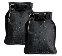 DHHYWWD Travel Soap Case, Waterproof Leakproof Soap Travel Case with Soap Bubble Mesh Bag Carabiner, Portable Quick Dry Soap Bag for Shampoo Bars (black 2pcs)