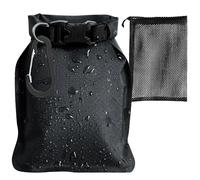 DHHYWWD Travel Soap Case, Waterproof Leakproof Soap Travel Case with Soap Bubble Mesh Bag Carabiner, Portable Quick Dry Soap Bag for Shampoo Bars (black 1pcs)