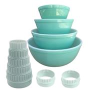 Dhieong Display Stands for Pyrex, Mixed Cinderella Bowls, 8 Pieces Bowl Display Stands for Pyrex Bowls Stands Bowl Display Stands for Cabinet Organizer Plastic