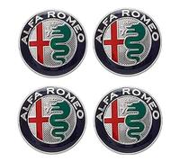 DHJKCBH 4 Pcs Car Hub Centre Caps Wheel for Alfa Romeo 50mm Auto Wheel Center Cover Emblem Logo Sticker Styling Accessories