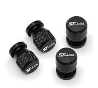 DHJKCBH 4 Pcs Metal Car Valve Caps for Ford ST Line Focus X 2 3 Mondeo Fiesta Kuga MK2 MK3 MK4 Car Wheel Tyre Cover Emblem Car Tire Accessories,A