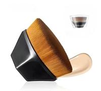 Dhjrefhhd 1Pcs Magic Foundation Makeup Brush Flat Top High-Density Multifunctional Face Makeup Brush for Flawless Powder Blending Liquid, Cream, Cosmetics Storage Box