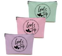 DHKG Girls Trip Gifts Favors, 2025 Girls Weekend Gifts Makeup Bag, Bestie Gifts Weekend Bag Vacation Cosmetic Bag, Graduation Wedding Gifts Toiletry Bag, Multicolor 487, 9.61 x 7.41 inches