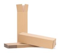 DHL Compliant Shipping Box [475 x 110 x 110 mm, 50 Boxes] Shipping Tube Long Folding Cardboard