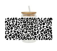 DHliIQQ Leopard UV DTF Transfer Sticker Design Waterproof 16OZ Cups Wraps Sticker Rub Logo For Crafts F6L3 Transfers Custom On