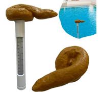 DHliIQQ Swimming Pool Thermometer,Spoof Poo Floating Pool Thermometer, Easy to Read,Funny Outdoor Pool Thermometers for Swimming Pool,Spa,Hot Tub,Ice Bath,Fish Pond