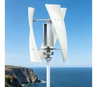 DHMYDPDZ 5Kw easy to install wind generator, 12V 24V 48V, Vertical Axis Permanent Magnetic Levitation Generator with MPPT Controller, 3 Blade Wind Generator Kit for Energy Supplementation 5000W-24V