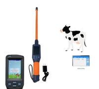 DHMYDPDZ Animal Ear Tag Stick Scanner With Lcd Display,Pet Microchip Scanner Reader Handheld Universal Rfid Tag Identifier,Storage Up To 20000 Datas,for FDX-B-A HDX ISO11784/85 for Pets Livestock