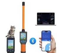 DHMYDPDZ Pet Microchip Scanner Reader, Handheld Universal RFID Tag Identifier Animal Ear Tag Stick Scanner, 30s Auto Power Off, for FDX-B, FDX-A, HDX ISO11784/85 for Farms Shelters and Pet Owners