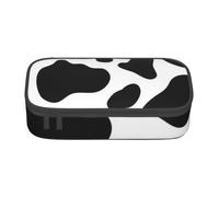 Dhnblqdp Cow Spot Print Large Pencil Case for Boys Girls, Big Pencil Bag Pen Pouch Stationery Organizer Makeup Bag for Adults Office Supplies