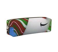 Dhnblqdp Smile Gaze Snowman Print Leather Pencil Case Pen Pouch Stationery Bag Organizer Storage for Student Office College Middle School Gold