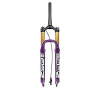 DHNCBGFZ 26/27.5/29 Inch Mountain Bike Suspension Fork Rebound Adjust 140mm Travel 1-1/2 Tapered Bicycle Air Fork 9 * 100mm QR Manual/Remote Lockout XC AM(Tapered RL,27.5in)