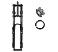 DHNCBGFZ 26/27.5/29'' Mountain Bike Suspension Fork 1-1/8 Straight mtb forks Travel 160mm downhill forks 9 * 100mm QR Disc Brake bicycle front fork