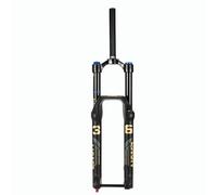 DHNCBGFZ 27.5/29Inch Mountain Bike Air Suspension Fork 15 * 110mm Thru Axle 1-1/8" Straight/Tapered Rebound Adjust 140MM Travel Front Fork Manual Lockout(Black Straight,27.5in)