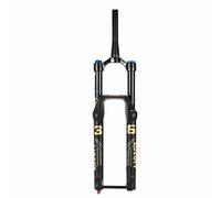 DHNCBGFZ 27.5/29Inch Mountain Bike Air Suspension Fork 15 * 110mm Thru Axle 1-1/8" Straight/Tapered Rebound Adjust 140MM Travel Front Fork Manual Lockout(Black Tapered,27.5in)