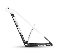 DHNCBGFZ 27.5er 29er Carbon Fiber Mountain Bike Frame 15''/17''/19'' Disc Brake Frame 12 * 148mm Thru Axle Boost Frame Semi-internal Routing XC(White,29 * 19")