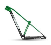 DHNCBGFZ 27.5er 29er Carbon Fiber Mountain Bike Frame 15''/17''/19'' Disc Brake Frame 12 * 148mm Thru Axle Boost Frame Semi-internal Routing XC(Green,27.5 * 15")