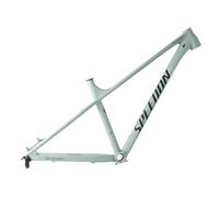 DHNCBGFZ 27.5er 29er Hardtail Mountain Bikes Frame Aluminum Alloy Rigid Frame Disc Brake Dirt Jump Frame Thru Axle 12x142mm Nternal Routing(Green,29 * 15")