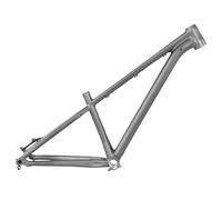 DHNCBGFZ 27.5er Hardtail Mountain Bike Frame 17in Dirt Jump Bike Disc Brake Frames Disc Brake Aluminum Alloy Rigid Frames 12 * 142mm Thru Axle BSA BB68-73mm(Gray)