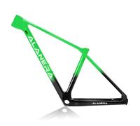 DHNCBGFZ 29er Mountain Bike Frame XS/S/M/L Carbon Fibre Frame Off-Road Disc Brake Frame 12 * 148mm Thru-Axle Boost Frame BB92mm Internal Routing XC/AM/DH(Green,M)