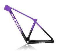 DHNCBGFZ 29er Mountain Bike Frame XS/S/M/L Carbon Fibre Frame Off-Road Disc Brake Frame 12 * 148mm Thru-Axle Boost Frame BB92mm Internal Routing XC/AM/DH(Purple,M)