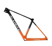 DHNCBGFZ 29er Mountain Bike Frames 15" 16" 17" 19" Full Carbon Bike Frame Disc Brake 12 * 148mm Boost Thru Axle Frame Internal Routing BB92(Orange,29 * 17'')