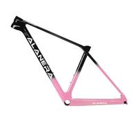 DHNCBGFZ 29er Mountain Bike Frames 15" 16" 17" 19" Full Carbon Bike Frame Disc Brake 12 * 148mm Boost Thru Axle Frame Internal Routing BB92(Pink,29 * 17'')