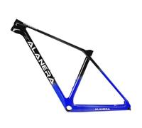 DHNCBGFZ 29er Mountain Bike Frames 15" 16" 17" 19" Full Carbon Bike Frame Disc Brake 12 * 148mm Boost Thru Axle Frame Internal Routing BB92(Blue,29 * 19'')