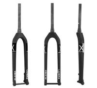 DHNCBGFZ 29er Mountain Bike Rigid Fork Carbon Fiber Disc Brake Fork 1-1/2'' Tapered Front Fork Thru Axle 15x110mm Boost Fork(Black)
