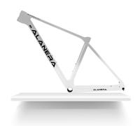 DHNCBGFZ 29er Mountain Bikes Frame XS/S/M/L Carbon Disc Brake MTB Frame 12 * 148mm Boost Thru Axle Frame Internal Routing(Grey white,XS)