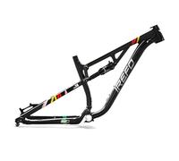 DHNCBGFZ Downhill Mountain Bike Suspension Frame 27.5er Aluminium Alloy Disc Brake Bike Frame 16" Softtail Frame 12 * 142mm Thru Axle With Shock Absorber(Black)